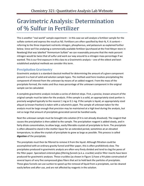 determination of sulfur by gravimetric method|(PDF) Analytical Methods for Sulfur Determination in .